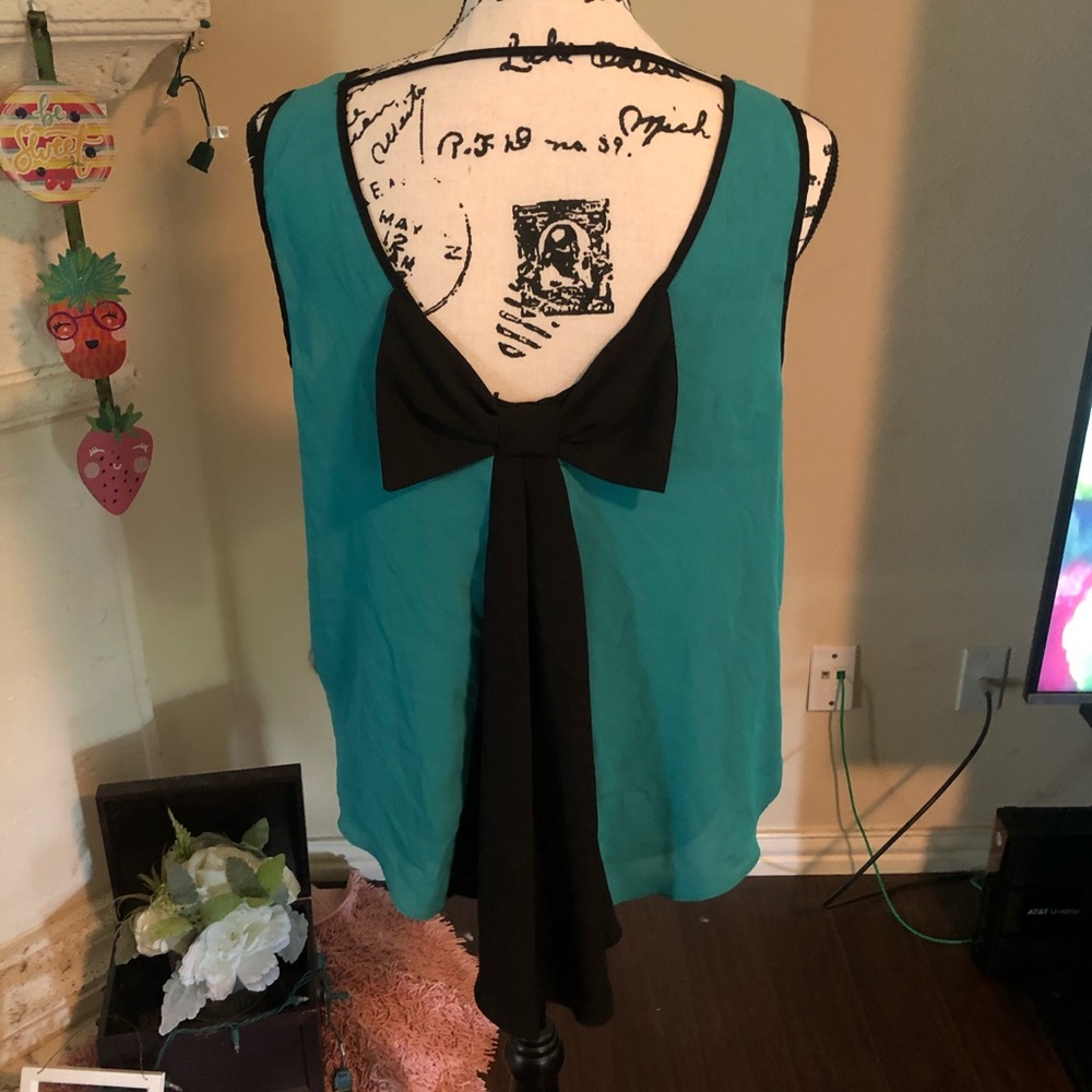 Teal top/ blouse
